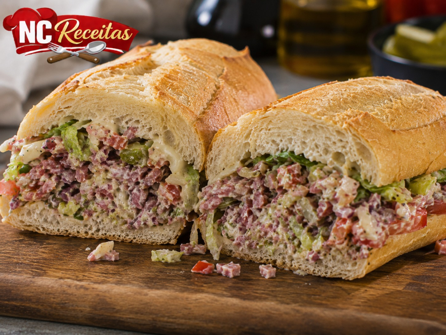 Chopped Italian Hero Sandwich: Receita completa do sanduíche italiano picado que viralizou