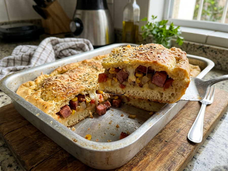 Torta de calabresa de liquidificador que fica macia, recheada e perfeita para qualquer ocasião