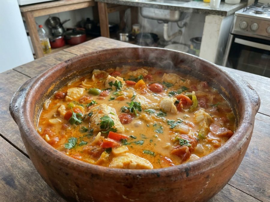Cação ao molho de leite de coco: a receita cremosa que transforma o almoço em uma ocasião especial