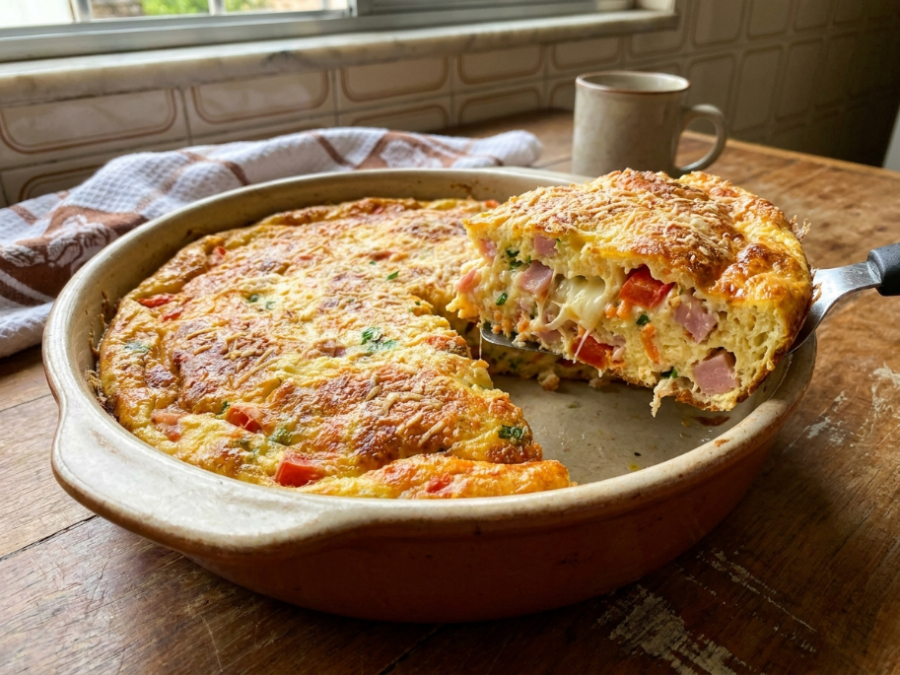 Omelete recheado de forno é a solução prática e saborosa para qualquer refeição do dia