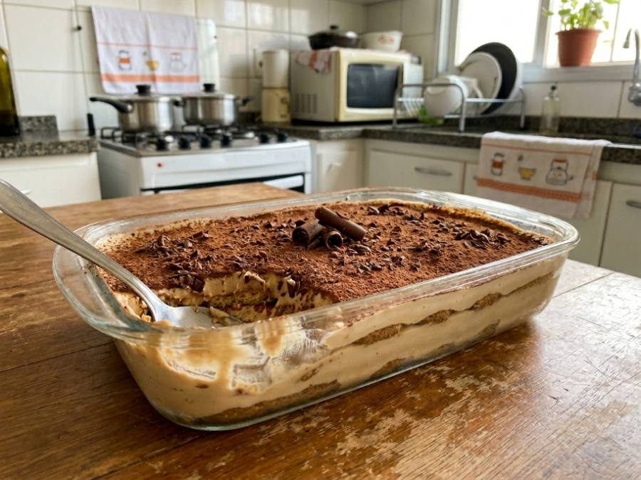 Pavê de café cremoso é a sobremesa perfeita para quem ama sabores intensos