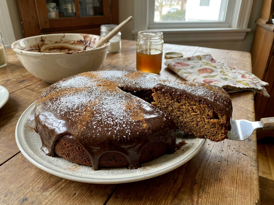 Bolo de mel fofinho com especiarias e sabor irresistível para qualquer ocasião